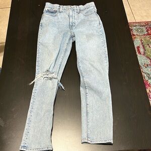 Madewell the perfect vintage crop Jean distressed